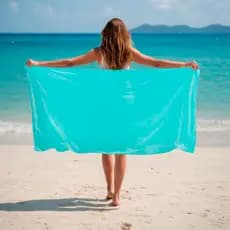 Canga de Praia Tema Cores Verao Estampada Lancamento Saida Piscina