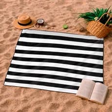 Canga de Praia Tema Listras Verao Estampada Moda Saida Piscina