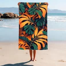 Canga de Praia Piscina Estampas Flores  Verao Envio Imediato