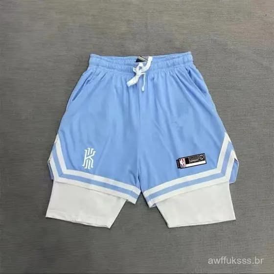 RUN 2 Em 1 Shorts Masculino Ginásio Running Workout Com Elastano