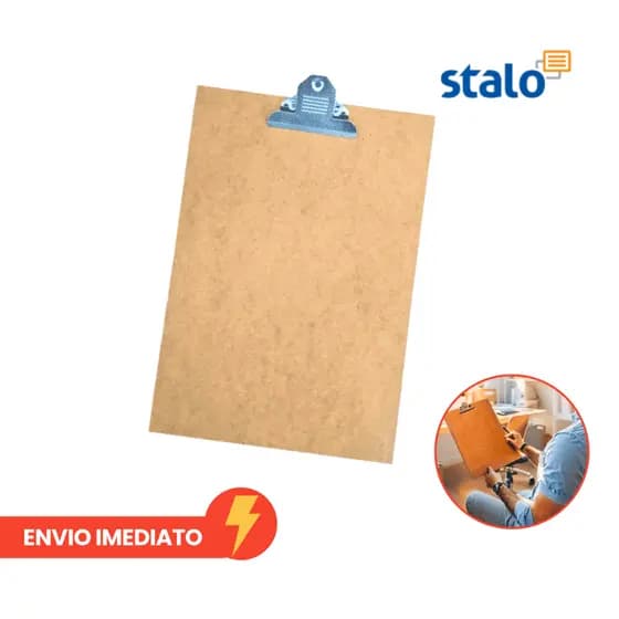 Prancheta Prendedor Metal Cru Oficio