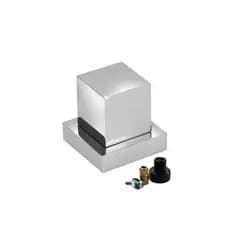 Acabamento Quadrado Cromado em Metal Para Registro De Chuveiro Com Conversor Deca Para Docol