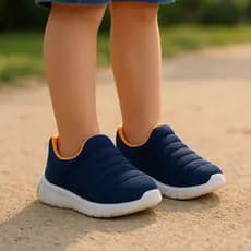 Tênis Calce Fácil Infantil Menino Confortável Macio Sapato Escolar Casual Bordado