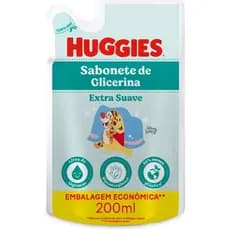 Sabonete Líquido Infantil Huggies Extra Suave Refil 200ml-Hipoalergênico, Livre de Lágrimas - 200 ml