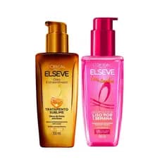 KIT ELSEVE ÓLEO EXTRAORDINÁRIO 100ML + SÉRUM ELSEVE LISO DOS SONHOS 100ML