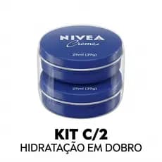 Creme Nivea Lata Azul 29g Kit com 2 - Hidratante Intensivo Multiuso Original