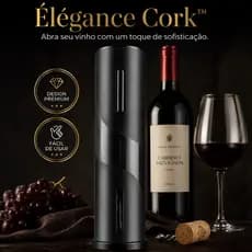 Abridor de Vinho Elétrico Automático Saca Rolha a Pilha Premium Profissional Fácil de Usar Presente Gourmet