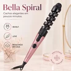 Bella Spiral Modelador de Cachos Espiral Bivolt 30W | Babyliss Modelador de Cachos Profissional Portátil para Cabelos On