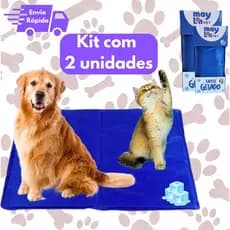 Kit 2 Tapete Gelado Refrescante Para pet Gato Cachorro