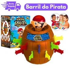 Brinquedo Barril Pirata Jogo Pula Pirata Original