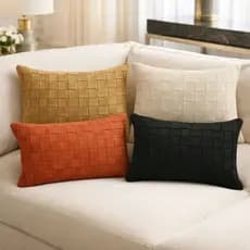 Capa de Almofada Baguete para Sofá, Decoração Elegante com Várias Cores