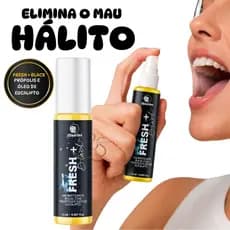 Spray Bucal Fresh + Black Eucalipto Aromatizante Bucal Própolis Hálito Fresco 15ml