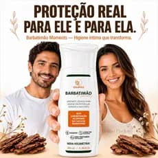 Sabonete Íntimo Barbatimão  200ml Higiene Íntima Natural Antibacteriano Feminino Masculino Vegano Combate a Candidiase