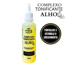 Tônico Capilar Alho 100ML Crescimento Acelerado Rápido Combate a Caspa Anti Queda Fortalecimento E Brilho