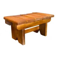 Banquinho de Madeira Pinus Banco Pequeno Multiuso Para Pedicure Manicure Banheiro Jardim Infantil