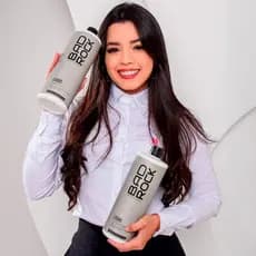 kit shampoo+ condicionador bad roch Hanova 1L - para cabelos lisos