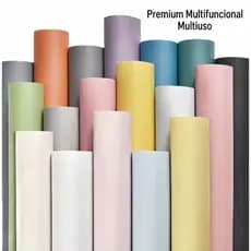 Papel de Parede Premium 7 Cores Autocolante Impermeável Resistente Removível para Sala Móveis Comércio45cm x 5m