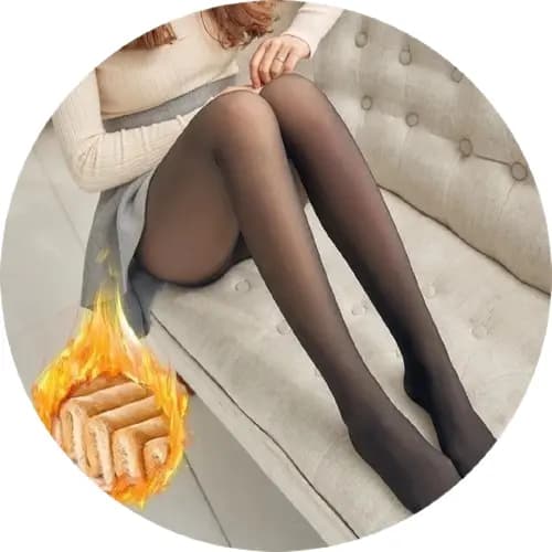 Meia Calça Feminina Térmica Forrada Peluciada Translúcida