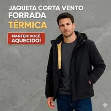 Jaqueta Masculina Impermeável Corta Vento com Forro Térmico Inverno