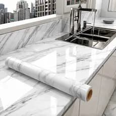 Papel Adesivo de Cozinha Impermeável, Envelopamento e Proteção para Móveis, Ideal para Cozinha, Sala e Armários