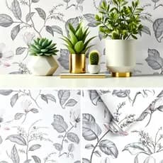 5 Metros Papel De Parede Adesivo Autocolante Lavável Floral Rosa Quarto Sala