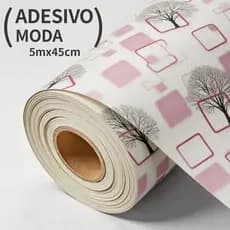 Adesivo 3D Árvore Rosa Estilo Luxuoso Autoadesivo Impermeável Removível para Sala Quarto Infantil Banheiro Móveis5M*45CM