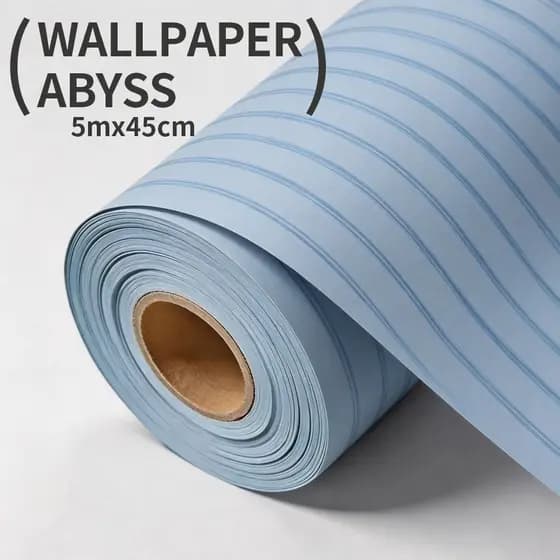 Adesivo de Parede Listrado Azul Claro Rosa Claro Estilo  Premium Impermeável Removível Fácil para Móveis Sala Loja3D