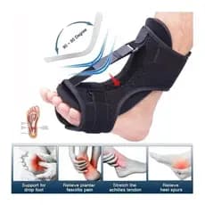 Órtese Noturna para Fascite Plantar - Ajustável e Confortável, Preto  #FascitePlantar #SaúdeDosPés