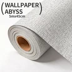 Papel de Parede Adesivo Linho 5M x 45CM Autoadesivo Removível Resistente à Água para Sala Quarto Móveis