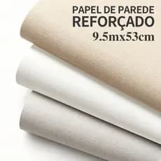 Papel de Parede Vinílico Luxo Off White, Autoadesivo Resistente, Decoração Multicenários Resistente ao Rasgo