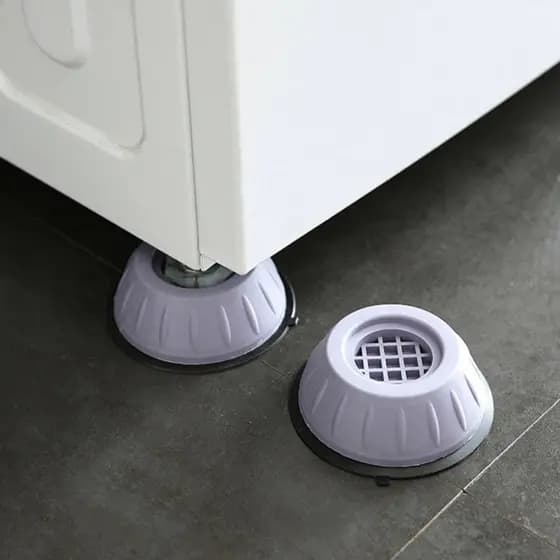 Kit 4 Suporte Máquina de Lavar Roupas Anti Vibração Nivela