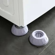 Kit 4 Suporte Máquina de Lavar Roupas Anti Vibração Nivela