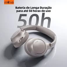 INOVA Fone de Ouvido KV-785 Com Fio Som Estéreo Confortável Ideal para Celular e Notebook