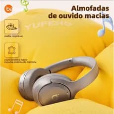 Fone de Ouvido Basike Ba-FON197 Sem Fio Som Estéreo, Cancelamento de Ruídos, Bateria para 50 horas