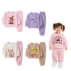 Kit 4 peças Soft Inverno Menina 2 conjuntos Bebê e Infantil Tamanho P/M/G Bebê e 1 a 3 anos
