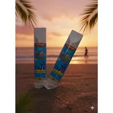 Kit 2x Protetor Solar HAPPY SOL FPS 70 – 150ml | Facial e Corporal, Toque Seco, Alta Proteção