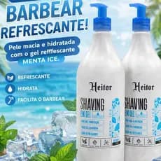 2 Shaving em gel para barbear Heitor - 1LT