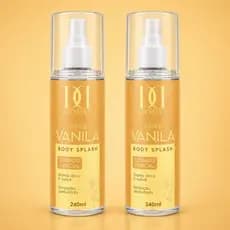 Kit 2 Body Splash Desodorante Corporal Perfume Colônia Fragrância Duradoura Feminino Vanila 240ml