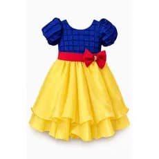 Fantasia Princesa Branca de Neve Luxo Infantil Vestido Princesa Festa Aniversário Menina Fantasia Princesa Encantada
