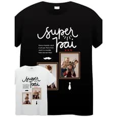 Camiseta Personalizada Dia dos Pais Algodão com Fotos