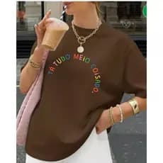 CAMISETA LARGA FEMININA ESTAMPADA CAMISA UNISSEX TREINO ACADEMIA CONFORTAVEL ALGODÃO ENVIO RAPIDO