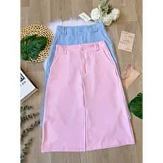 Saia Mídi Marrante Moda Evangélica Com Bolsa SP031