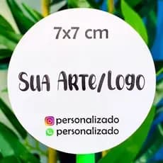 Adesivos Personalizados 7x7 cm - Recorte Eletrônico - ENVIO IMEDIATO