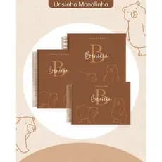 Kit Maternidade do Bebê - Caderneta de Saúde + Livro do Bebê - Vários Temas menino capa dura