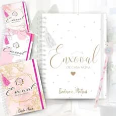 Planner Lista Enxoval de Casa Nova Personalizado Completo-Controle Financeiro Casamento Noiva Noivos