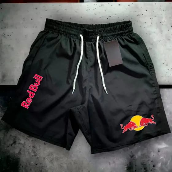 Short Bermuda Mauricinho Antiodor Esportiva- REDBULSS 02 - Academia, Skate, Basquete, Corrida Tactel FÁBRICA LOLA