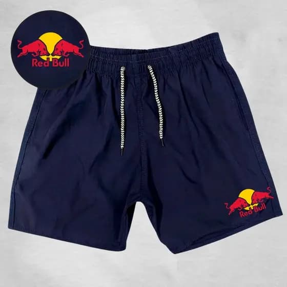 Bermuda Masculino Elastano Modelo Academia - Red Bu_ll - Esportivo Ideal para lazer corridas e esportes Promoção