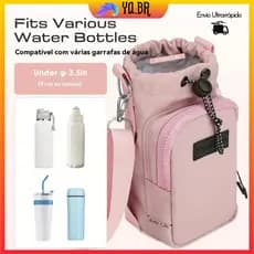Bolsa Transversal Ar Livre Para Garrafa de Água Ideal para Aventuras