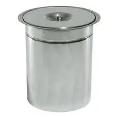 Lixeira de embutir em Inox para Cozinha Pia Granito 8 Litros - Gourmet Luxo