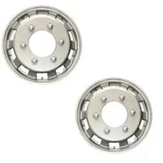 Par Calotas Prata Modelo Roda Speedline Aro 15 Van Hr Bongo